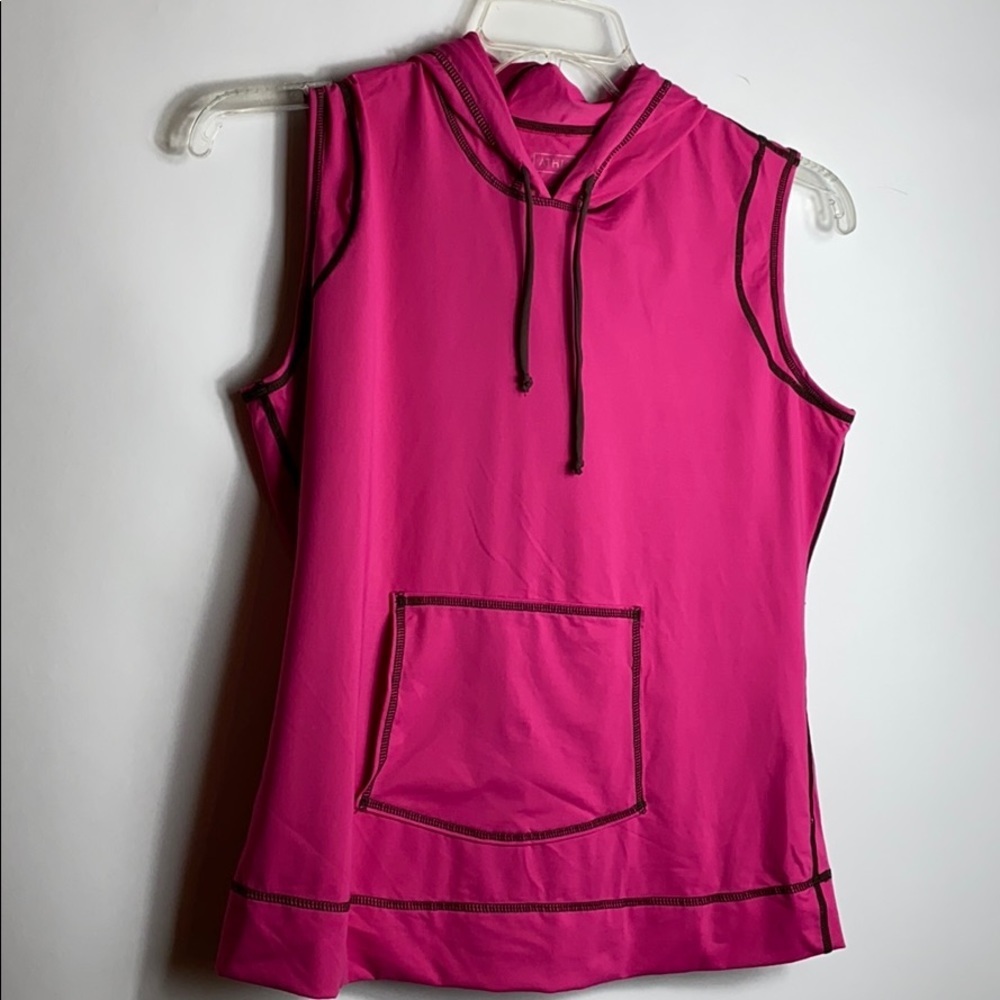 athleta womens  Sz Large Athletic Top Hooded